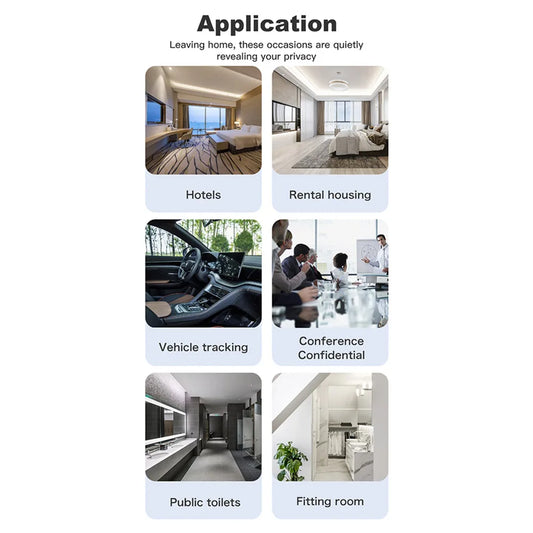 T15 Wireless Camera Detector with 5 Levels, Adjustable Sensitivity, Easily Identifies Potential Threats