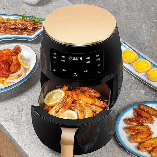 6L Large Capacity Digital Touch Air Fryer, Multi Use, Non Stick