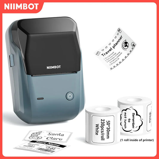 Label Maker Bluetooth Portable 2 inch Thermal Label Printer with Large Waterproof Tape