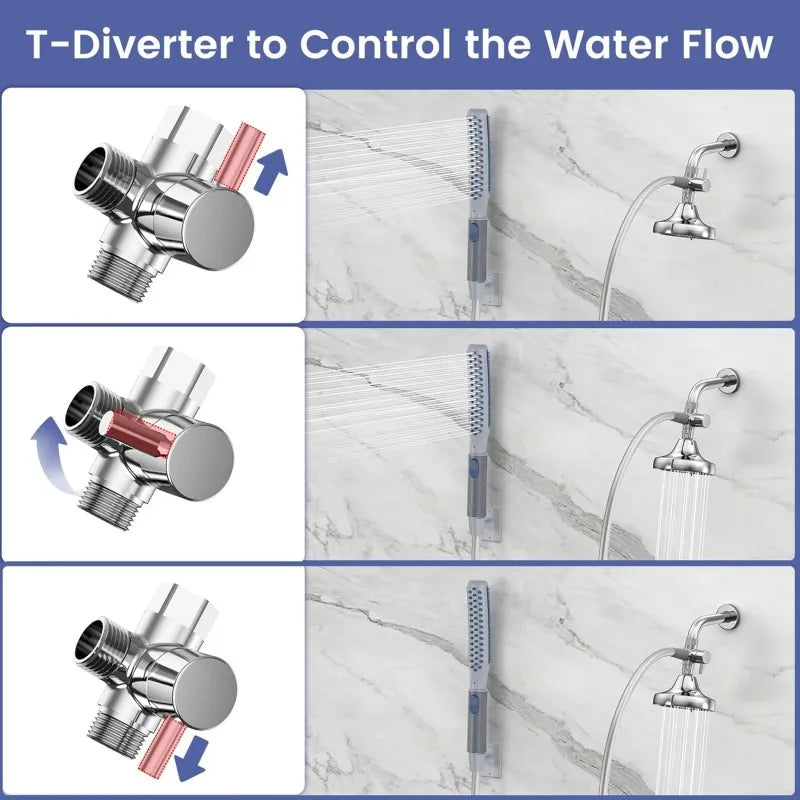 Dog Shower Wand with Attachments including 3 Spray Modes and 8 foot Hose