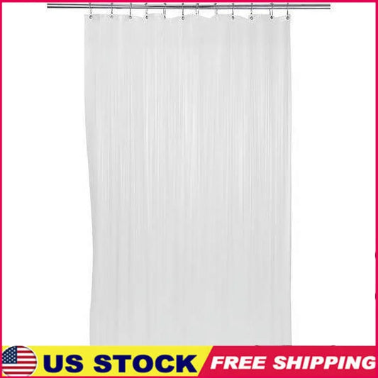 Heavy Duty Shower Liner-70"x72" Mildew Resistant w/12 Reinforced Eyelets and Magnets