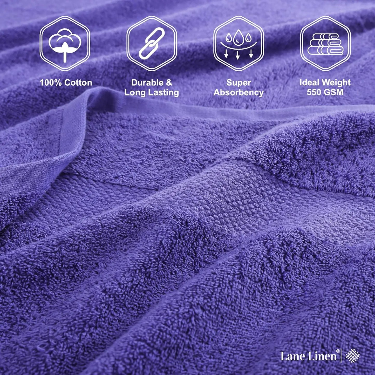 18-Piece Cotton Bath Towel Set - Ultra Soft & Absorbent