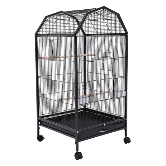 Large Play Bird Cage Stand with Lockable Wheels