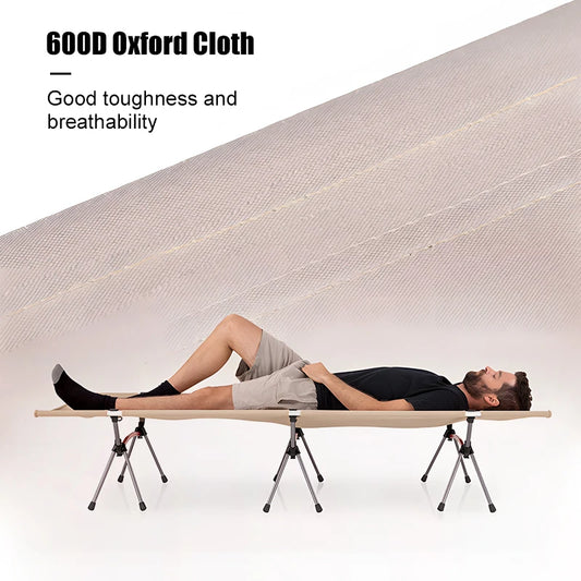 Portable Folding Cot with Leg Extenders-Ultralight Aluminum Alloy