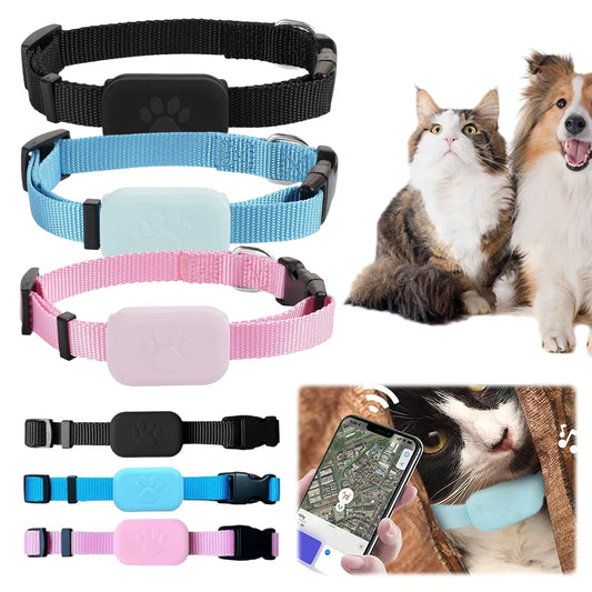 Pet GPS Tracker with Adjustable Collar, Smart Pet Locator, Real-Time Tracking