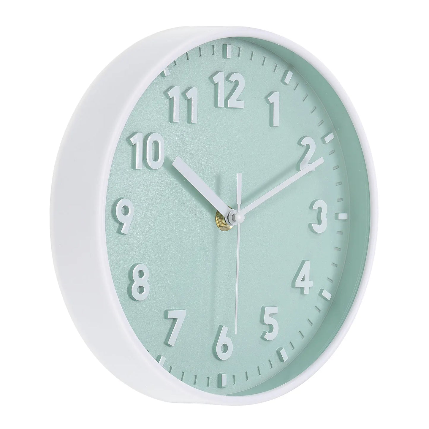 8 Inch Wall Clock 3D Number Quartz Battery Operated