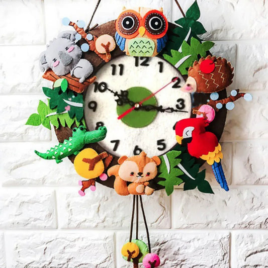 DIY Wall Clock-Handmade Felt Making Tools, Including Material Package