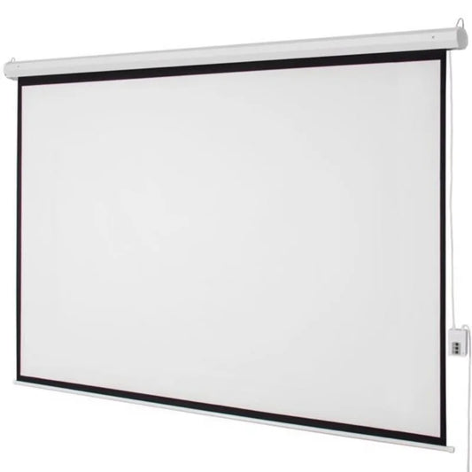 80" x 60" Viewing Area Motorized Projector Screen with Remote Control