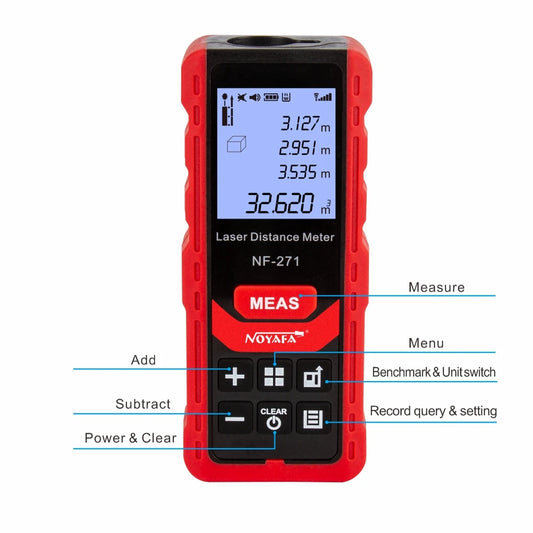 Laser Distance Meter-Rangefinder Measure Device Digital Ruler Tool