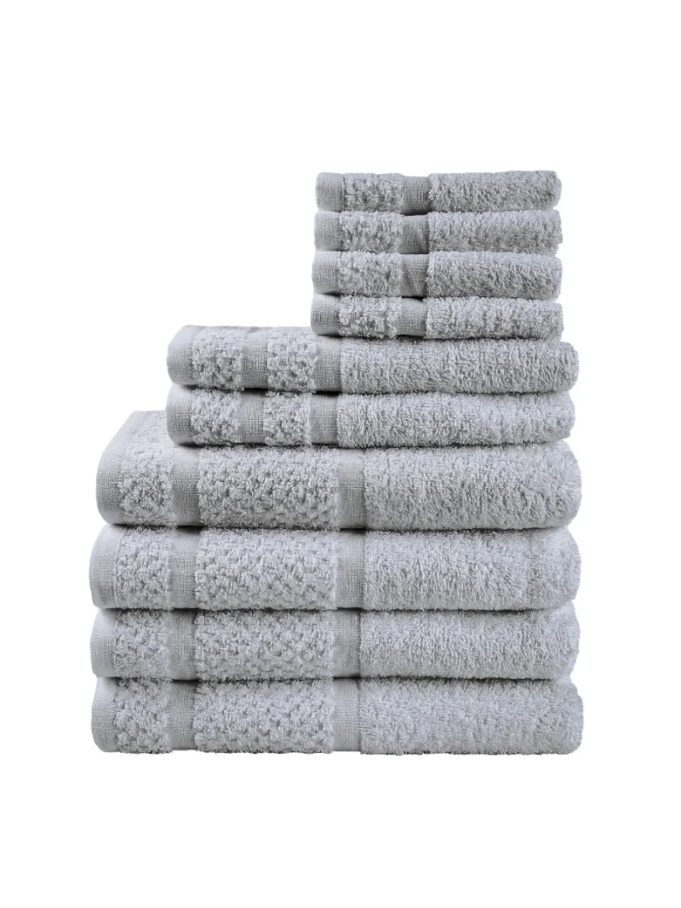 10 Piece Towel Set Softness & Durability