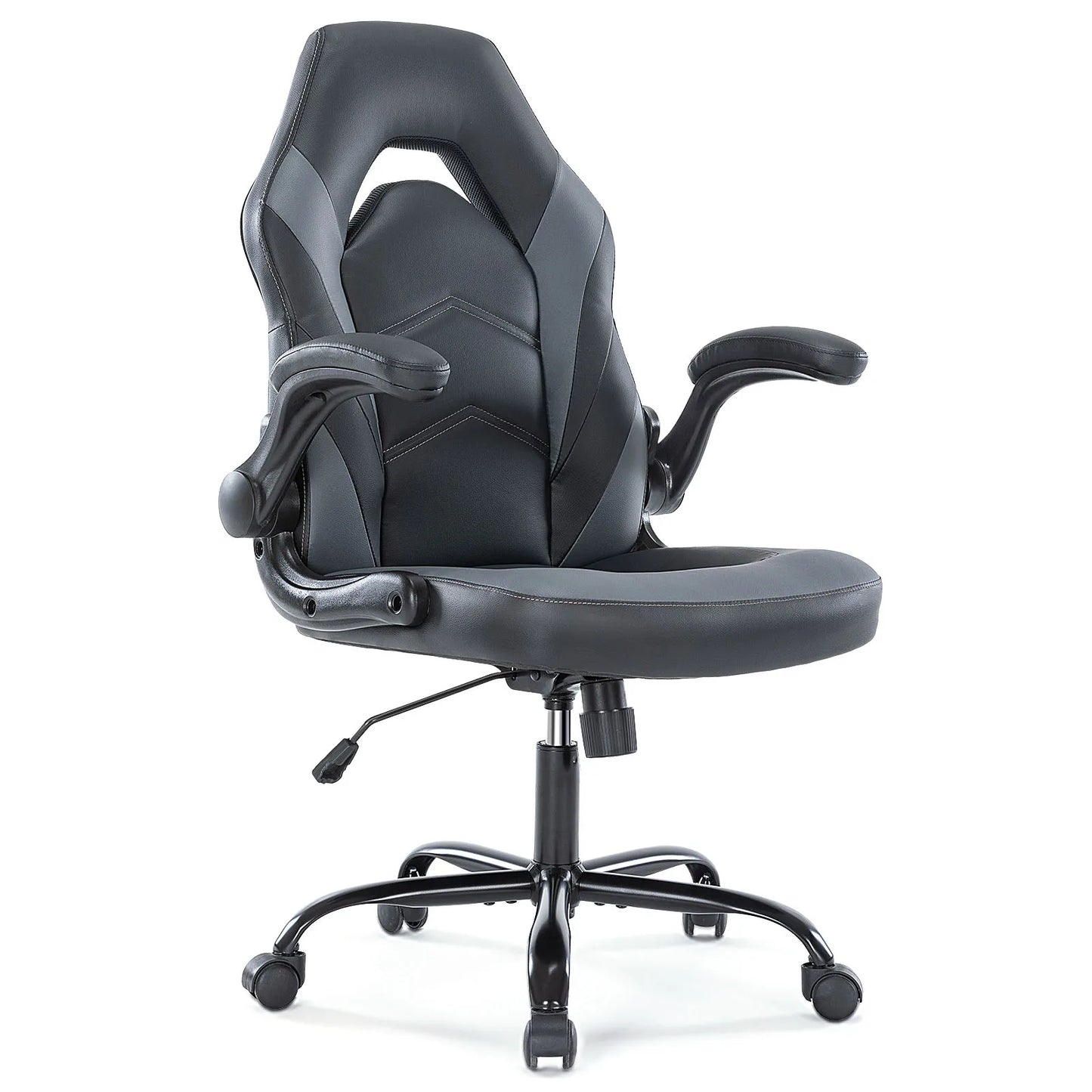 Computer/Gaming Chair, PU Leather with Flip-up Armrest