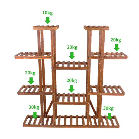 Multi-Tier Plant Wooden Display Stand