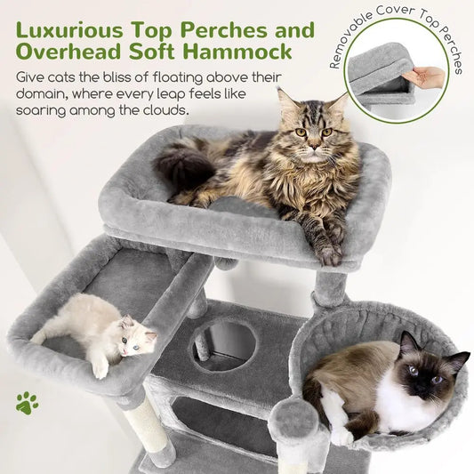 XXL Giant Cat Tree, 83 Inch, Heavy Duty w/Multi-Levels