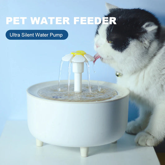 Automatic Cat Water Fountain with Filter -  USB Electric, Quiet Drinking Dispenser