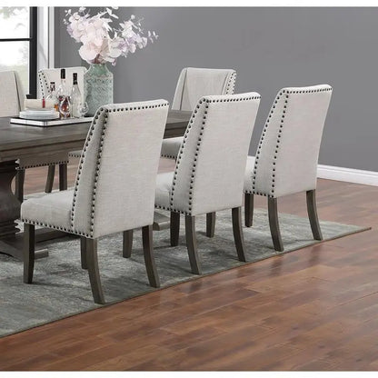 Traditional 9-Piece Dining Set w/ Leaf, 8 Side Chairs, Pedestal Base, Oak Finish