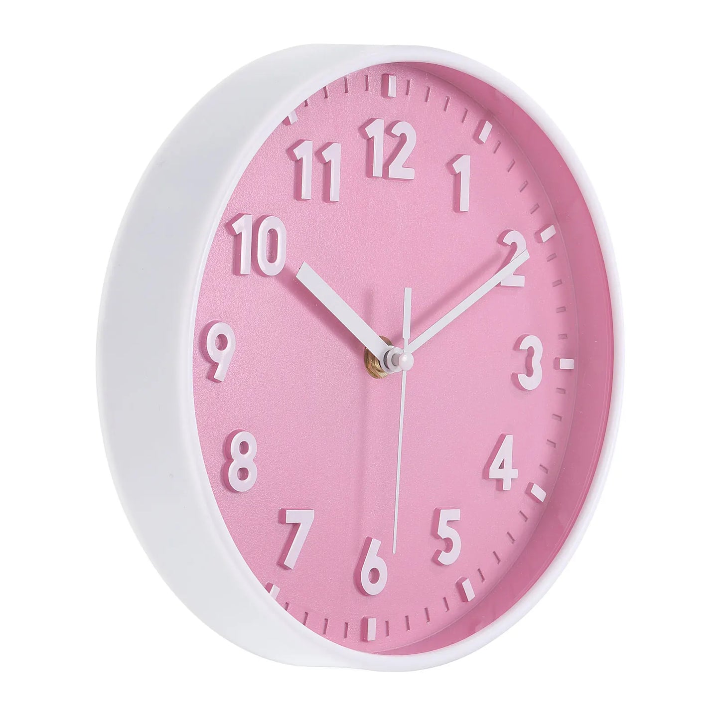 8 Inch Wall Clock 3D Number Quartz Battery Operated