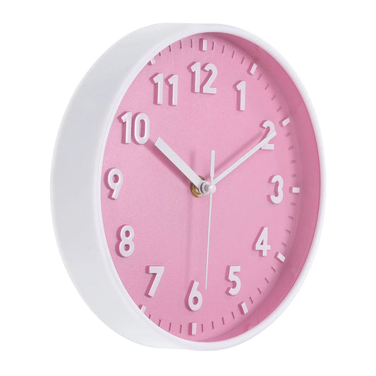 8 Inch Wall Clock 3D Number Quartz Battery Operated