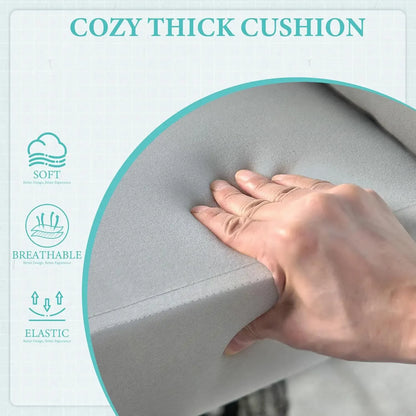 Double Egg Patio Chair  - 500lbs Capacity For 2 Person, Oversized Wicker Rocking/ Glider Chair