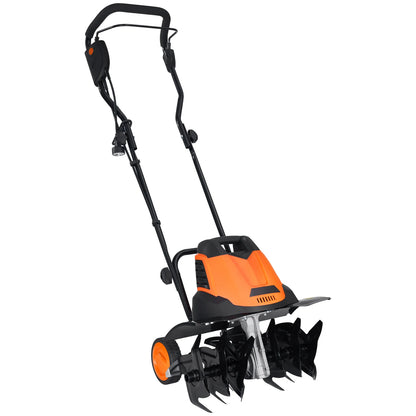 12 Amp Electric Tiller, 18" Tilling Width, 3.94" Tilling Depth, Corded