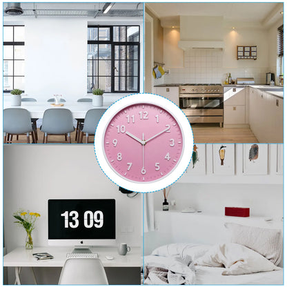 8 Inch Wall Clock 3D Number Quartz Battery Operated
