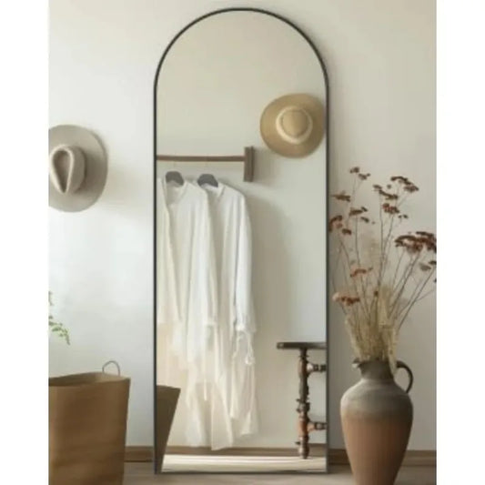 Full Length Mirror, 58"x19" Arch Free Standing Floor Mirror