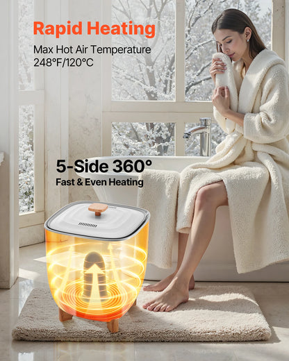 Warmer Bucket- 25L-Heated Towels, Blankets, and Clothing Warmer w/ LED Light Auto Shut off