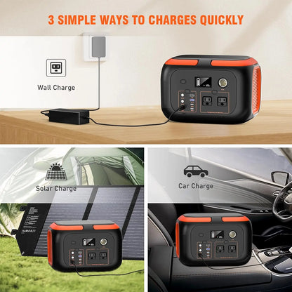 Portable Power Station,110V AC Outlets Solar Generator Power Bank