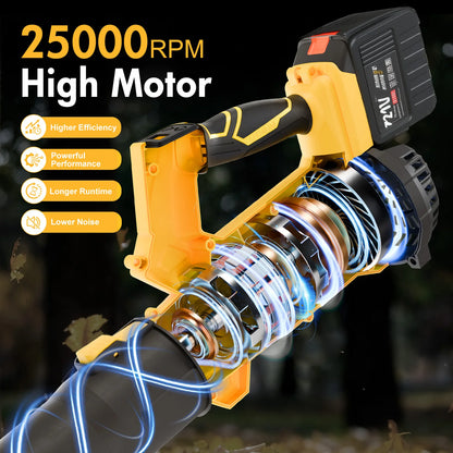 21V Batteries Cordless Electric Air Blower Fast Charger 6-Speed LCD Display