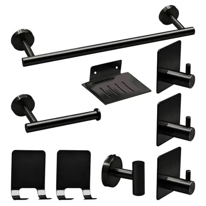 7 pcs Bathroom Towel Rack, Hardware Set Included