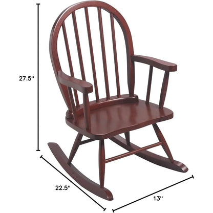 Kid's Rocking Chair -Classic Hand-Made Wooden Seat