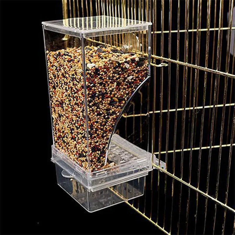 No Mess Bird Feeder, Automatic Feeder Drinker Acrylic