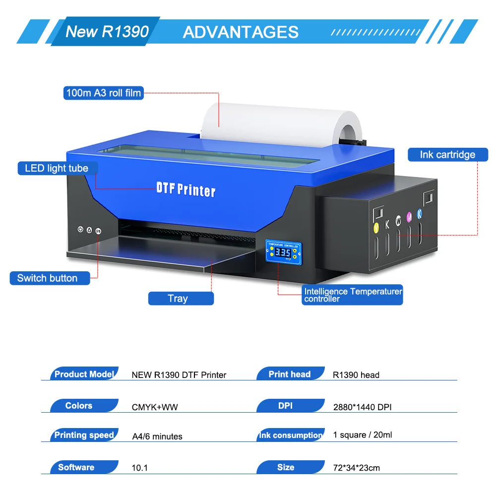 DTF Printer/Printing Machine For T-shirt - Direct Transfer