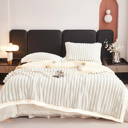 Weighted Fleece Blanket -Soft, Warm and Comfortable w/Sherpa