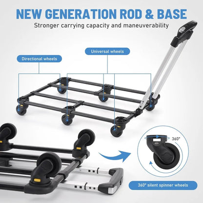 Double Pet Carrier with Adjustable Handle, Mesh Windows, Foldable Supports up to 40 Lbs