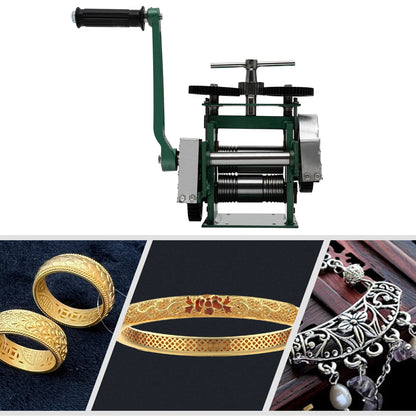 120mm Rolling Mill Jewelry Machine,  Adjustable Press Thickness -  Makes Exquisite Jewelry