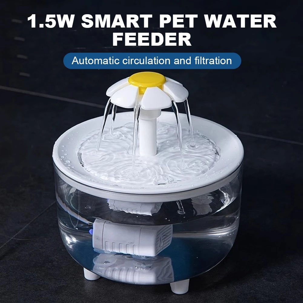 Automatic Cat Water Fountain with Filter -  USB Electric, Quiet Drinking Dispenser