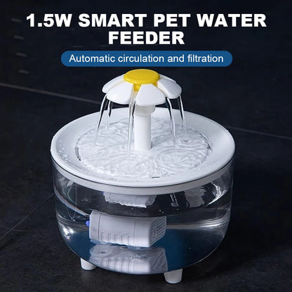 Automatic Cat Water Fountain with Filter -  USB Electric, Quiet Drinking Dispenser