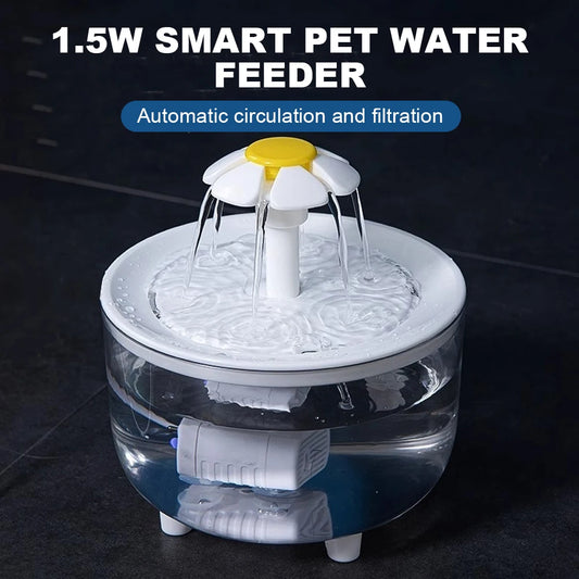 Automatic Cat Water Fountain with Filter -  USB Electric, Quiet Drinking Dispenser