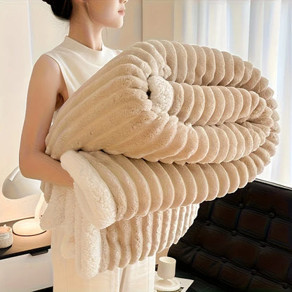 Weighted Fleece Blanket -Soft, Warm and Comfortable w/Sherpa