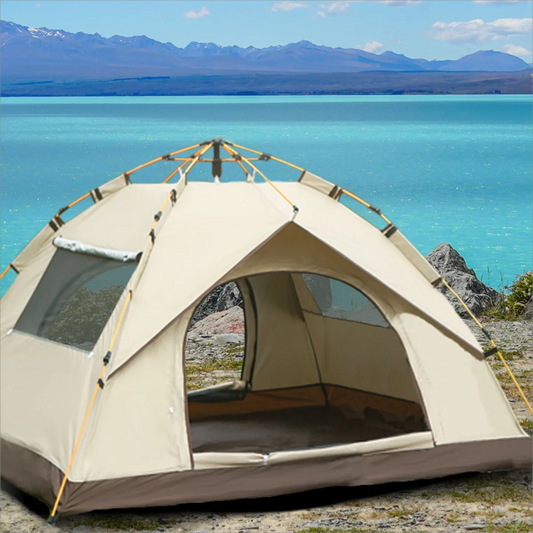 Outdoor Tent w/Two doors and two windows - One Lift Automatic Opening