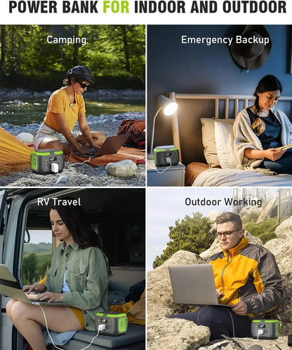 Portable Power Station,110V AC Outlets Solar Generator Power Bank