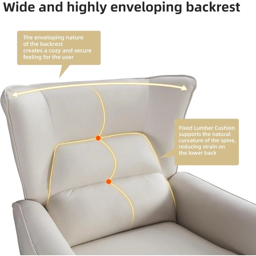 Power Swivel Rocker Recliner, Oversized with Gliding Motion