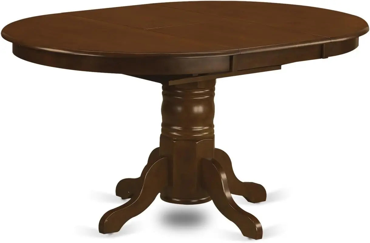 7 Piece Set - Dining Table and 6 Wooden Chairs with Black Cherry Finish