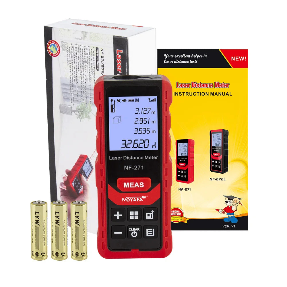 Laser Distance Meter-Rangefinder Measure Device Digital Ruler Tool