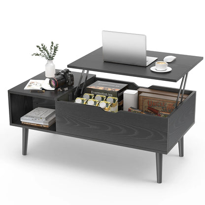 Lift Top Coffee Table w/ Hidden Storage Space w/Easy Lift