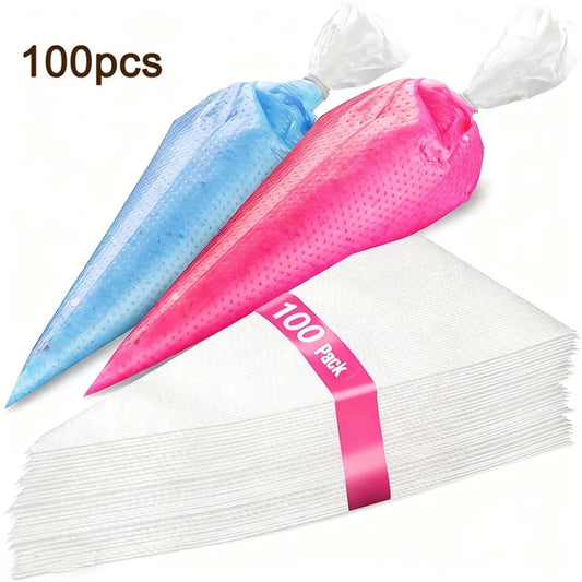 100Pcs Thickened Anti-Burst Piping Bags, Reusable Pastry Bags