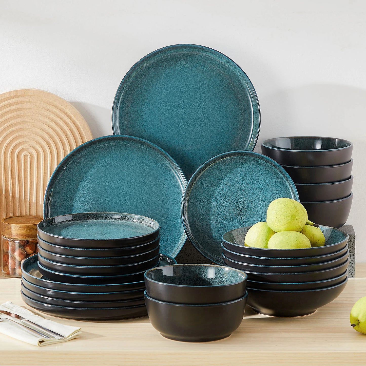 Vancasso 18/24 Piece Ceramic Stoneware Dinnerware Set
