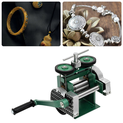 120mm Rolling Mill Jewelry Machine,  Adjustable Press Thickness -  Makes Exquisite Jewelry