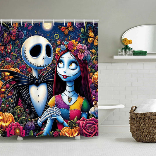 Disney Jack Bathroom Four-piece Set - Waterproof Shower Curtain