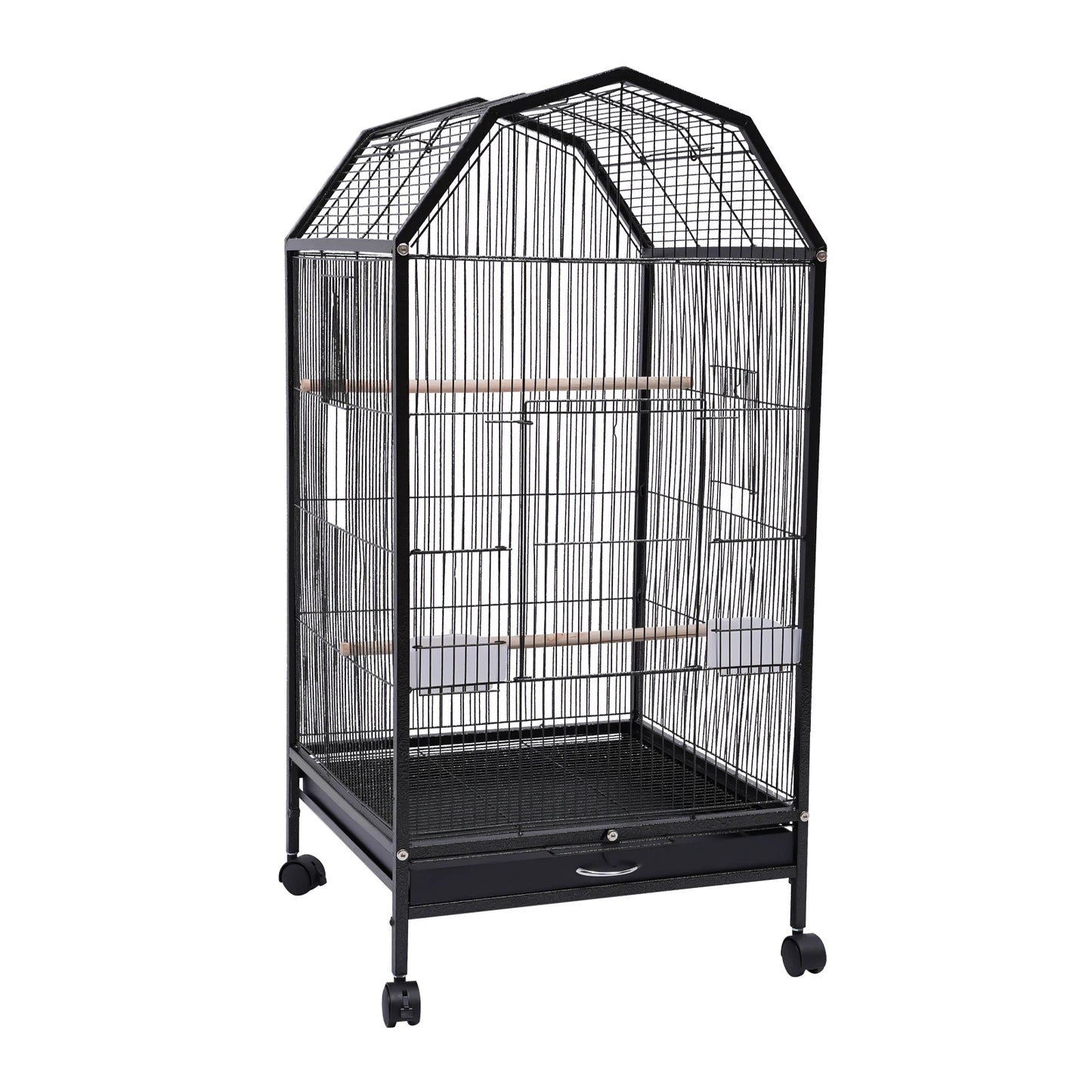 Large Play Bird Cage Stand with Lockable Wheels